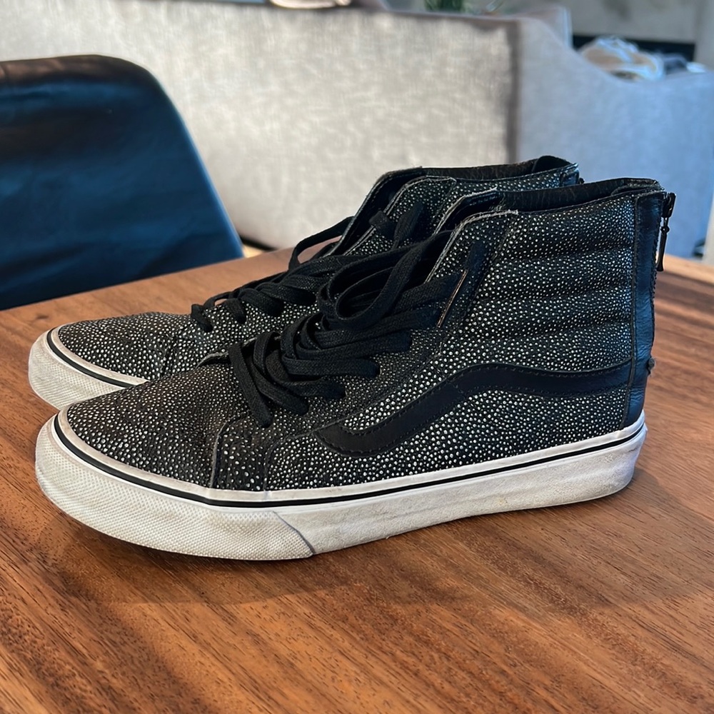 Vans Hightop Stingray Pebbled Leather Shoes